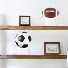 Nikcorp Komplet 12 prozornih akrilnih stojal za žoge | Držalo za nogometno, košarkarsko in odbojkarsko žogo | 8,9 x 6,4 cm