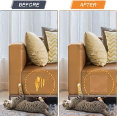 Nikcorp Samolepilni obliž za popravilo usnja 2 kosa 20x28cm svetlo rjav | Zaplata za pohištvo, avto sedeže, torbice, jakne