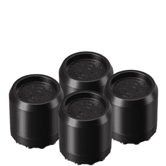 Nikcorp Protivibracijske podloge za pralni stroj in pohištvo, 4 kosi, črne | Protizdrsne nogice s priseski za stabilnost