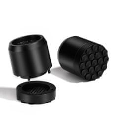 Nikcorp Protivibracijske podloge za pralni stroj in pohištvo, 4 kosi, črne | Protizdrsne nogice s priseski za stabilnost