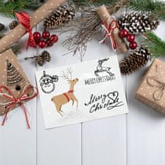 shumee Komplet silikonskih štampiljk za božič, 5 listov