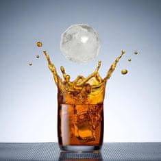 Nikcorp Silikonski model za ledene krogle 5 cm | Kalup za led za viski in koktajle | 4 velike krogle | Zelen