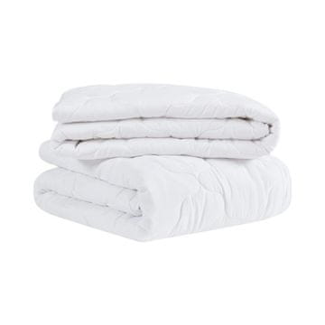 Nikcorp Komplet dveh celoletnih antialergijskih odej 220x240 cm, super mehka prešita odeja za vse letne čase, bela