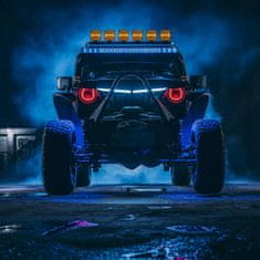 Nikcorp Komplet dveh LED delovnih luči 12V z rumeno svetlobo, vodoodporne IP68, za terenska vozila, tovornjake in stroje