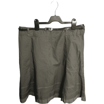 Nikcorp Elegantno zeleno midi krilo iz bombaža za vsak dan | Udobno in zračno žensko krilo za poletje | Velikost 44