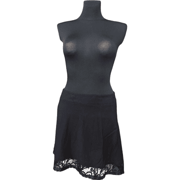 Nikcorp Elegantno črno midi krilo iz viskoze | Udobno in zračno za vsak dan | Velikost 38 | Stilsko in vsestransko krilo