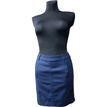 Nikcorp Elegantno midi krilo iz bombaža, mornarsko modro | Udobno in zračno za vsak dan | Velikost 32 | Stilsko in vsestransko