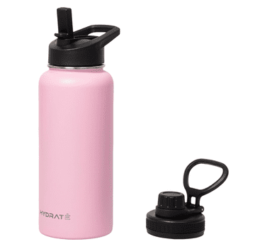 Nikcorp Termo steklenica za vodo 700 ml roza | Bidon iz nerjavečega jekla z dvojno steno za tople in hladne pijače, brez BPA