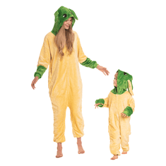 Nikcorp Otroška kigurumi pižama Onesie Vojna zvezd Yoda rumena 105-115 cm