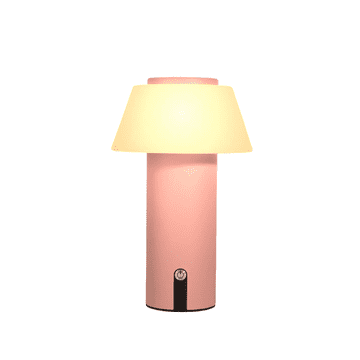 Nikcorp Brezžična namizna LED svetilka na dotik, zatemnilna, roza | Prenosna lučka z baterijo 4000 mAh, vodoodporna IP54
