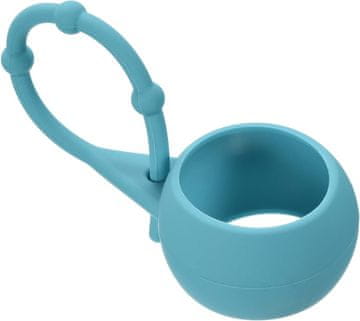 Nikcorp Silikonski nosilec za golf žogico, odsevno moder, zaščitni tulec za enostavno prenašanje in obešanje na torbo