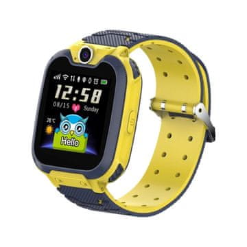 shumee Vodoodporna otroška pametna ura rumene barve z GPS-om in funkcijo SOS