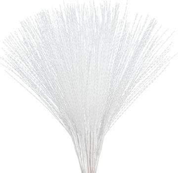 Nikcorp Bele umetne božične vejice z bleščicami 67 cm, komplet 20 kosov za dekoracijo, venčke in aranžmaje