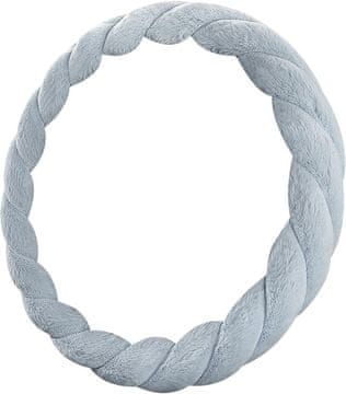 Nikcorp Plišasta nedrseča prevleka za volan 37-39 cm | Mehka in topla zaščita za avto volan v modri barvi