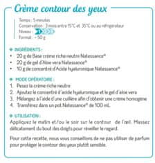 Nikcorp DIY komplet za izdelavo naravne kreme za oči s hialuronsko kislino in aloe vero za vlaženje in zaščito občutljive kože