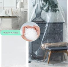 Nikcorp Velike prozorne plastične vreče za shranjevanje 100x152 cm, 10 kosov | Zaščita pred prahom in vlago, za selitev