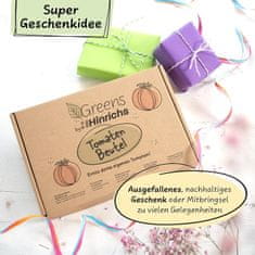 Nikcorp Komplet za gojenje paradižnika z zemljo in semeni v okrasni vreči iz jute za balkon, teraso ali vrt, idealno za začetnike