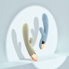 shumee Diskreten vibrator z 10 načini vibracij in funkcijo ogrevanja - moder