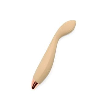 shumee Diskreten vibrator v obliki palice z 10 načini vibracije, vodoodporen, bež