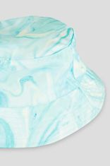 Nikcorp Otroški bucket hat klobuk za dekleta | Moden tie-dye vzorec v pastelnih modrih odtenkih | Poletna kapa za zaščito pred soncem