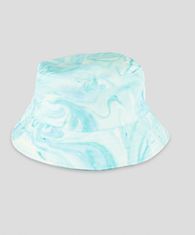 Nikcorp Otroški bucket hat klobuk za dekleta | Moden tie-dye vzorec v pastelnih modrih odtenkih | Poletna kapa za zaščito pred soncem