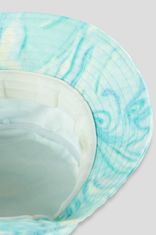 Nikcorp Otroški bucket hat klobuk za dekleta | Moden tie-dye vzorec v pastelnih modrih odtenkih | Poletna kapa za zaščito pred soncem