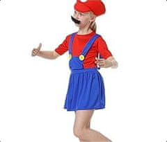 shumee Otroški kostum Mario, noč čarovnic, velikost S, 100–115 cm