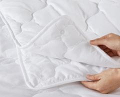 Nikcorp Komplet dveh celoletnih antialergijskih odej 220x240 cm, super mehka prešita odeja za vse letne čase, bela