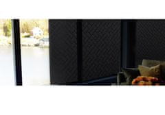 shumee Črna zatemnitvena folija za okna 45x200 cm, statična, samolepilna