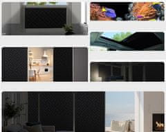 shumee Črna zatemnitvena folija za okna 45x200 cm, statična, samolepilna