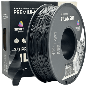 Smart Print TPU Črna Filament 1.75 mm - Smart Print Fleksibilni Filament za 3D Tisk (1 kg Kolut)