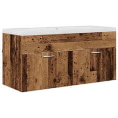 Vidaxl Kopalniška omarica Star les 100 x 38,5 x 46 cm Inženirski les