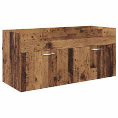 Vidaxl Kopalniška omarica Star les 100 x 38,5 x 46 cm Inženirski les