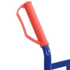 Vidaxl Raztezni ročni voziček Modra in rdeča 57 x 46 x 113 cm Jeklo