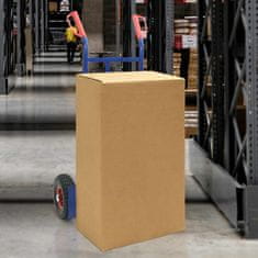 Vidaxl Raztezni ročni voziček Modra in rdeča 57 x 46 x 113 cm Jeklo