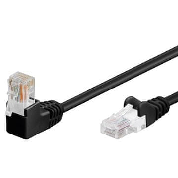 Goobay CAT5e UTP 2m črn kotni mrežni priključni patch kabel