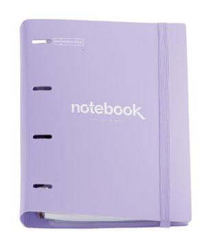 Miquelrius Rinčna mapa z blokom vijolična iz umetne mase, A4