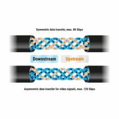 Delock kabel USB 1m 16K 60Hz 240W 80GB E-Marker črn 81211