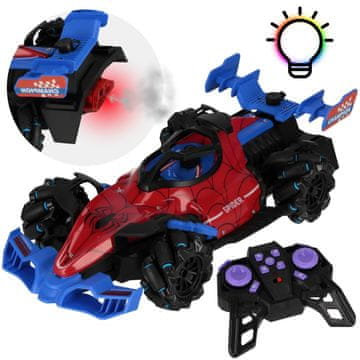 Mega Creative Dirkalni avtomobil SPIDER, Daljinsko voden dirkalni avtomobil, Parni učinek, LED SVETLOBE, ZVOK