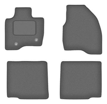 Velur grafitne avto preproge za: Ford Explorer MK5 SUV (2010-2019)