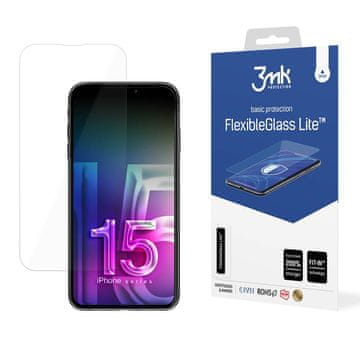 shumee Apple iPhone 15 Pro - 3mk FlexibleGlass Lite