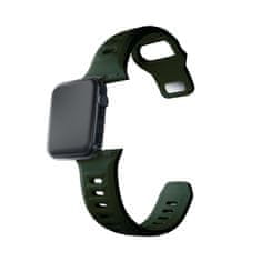 3MK 42/44/45/46/49 mm temno zelen (velik) - 3mk silikonski pašček za Apple uro