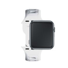 3MK 42/44/45/46/49 mm bel (velik) - 3mk silikonski pašček za Apple uro