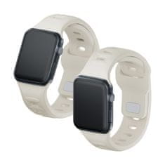 3MK 42/44/45/46/49 mm Nude (velik) - 3mk silikonski pašček za Apple uro