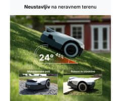 ANTHBOT GENIE 600 pametna robotska kosilnica, do 900m2, APP, naklon do 45%, IPX6, WIFI, BT