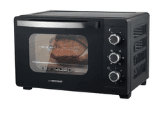Esperanza Električna pečica NAPOLI, 25L, konvekcija, raženj, 1600W, črna