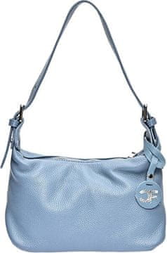 Carla Ferreri Ženska usnjena torbica CF1945 Celeste Scuro