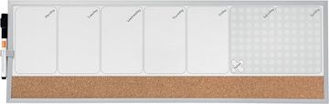 Nobo Tabla magnetna quarter 58,5x19 cm planer tedenski 1903780