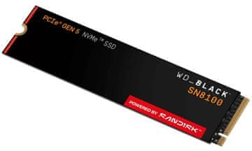 WD_Black SN8100 1TB SSD s pogonom SANDISK / NVMe M.2 PCIe Gen5 / Notranji / M.2 2280