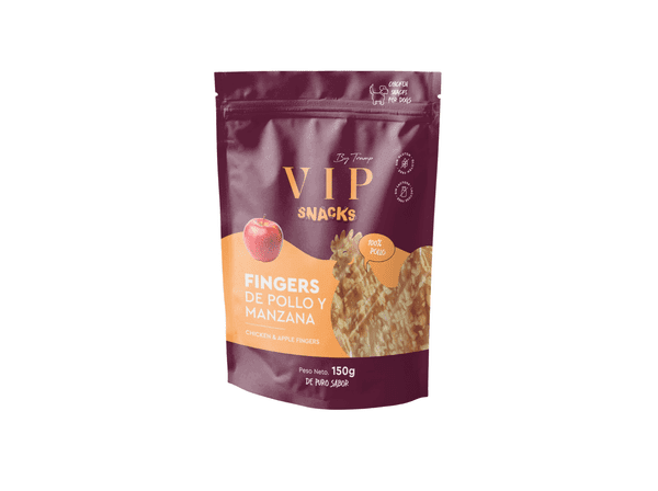 VIP Snacks Fingers priboljški za pse, piščanec in jabolko, 150g
